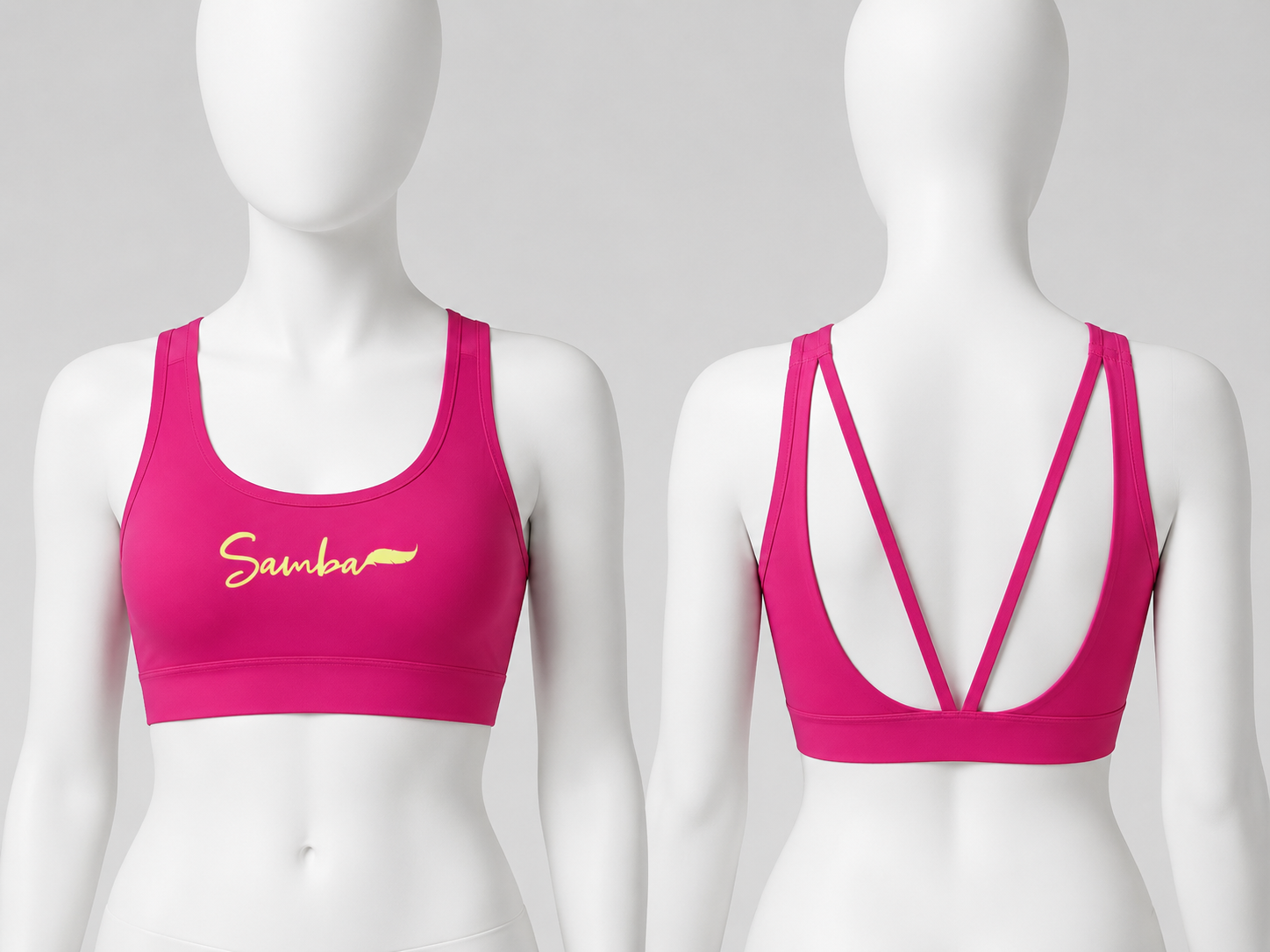 Top Tiras fucsia